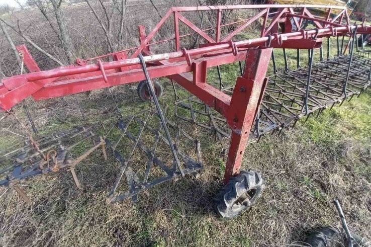 Зчіпка зубових борін, СЗБ-10, важкі борони, з транспортним пристроєм,