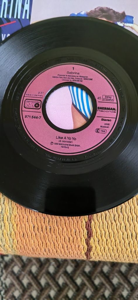 Sabrina - Like A Yo Yo, 7"singiel winylowy Italo disco