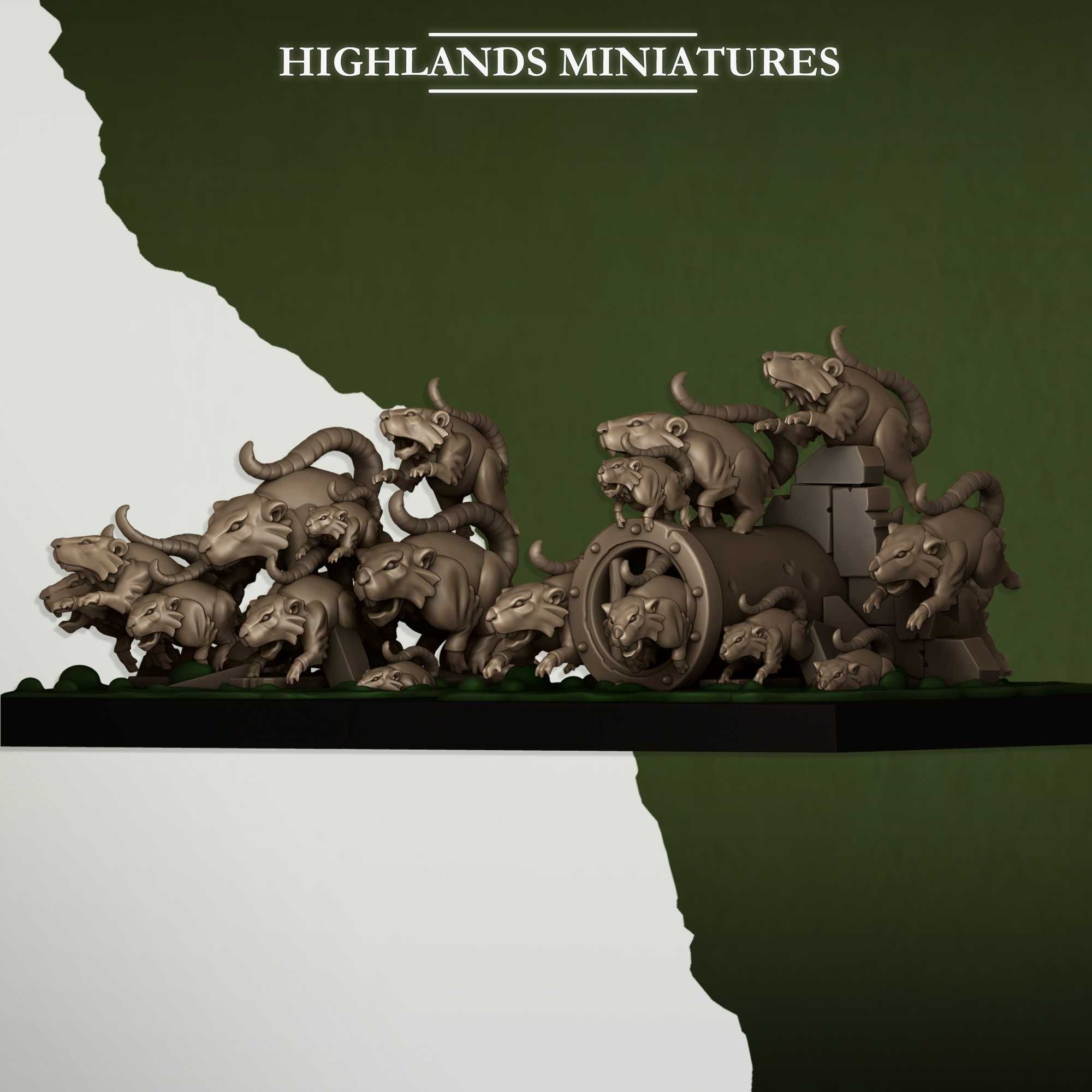 Rat Swarm x2 - ToW AoS WFB - Highlands x2 komplet