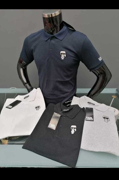 Koszulka męska polo znaczek karl ralph lacoste Premium