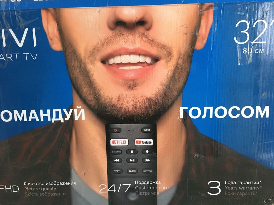 Телевизор Kivi 32F710KW SMART TV+T2 11-Андроид , голосовой набор