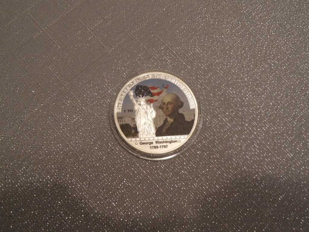 moneta medal prezydent USA George Washington