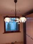 Żyrandol + lampa stojąca