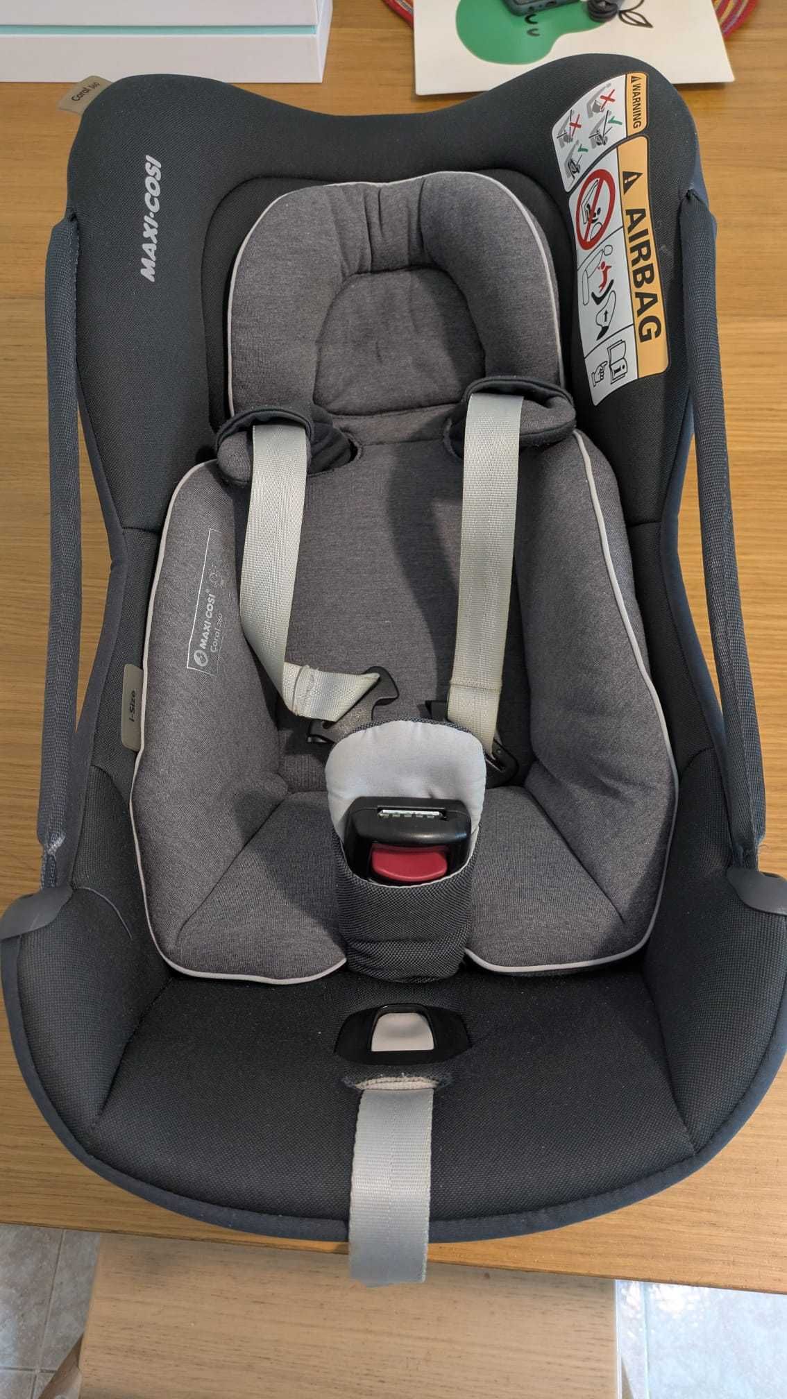 Cadeira auto (ovo) Coral 360 + base isofix + adaptadores