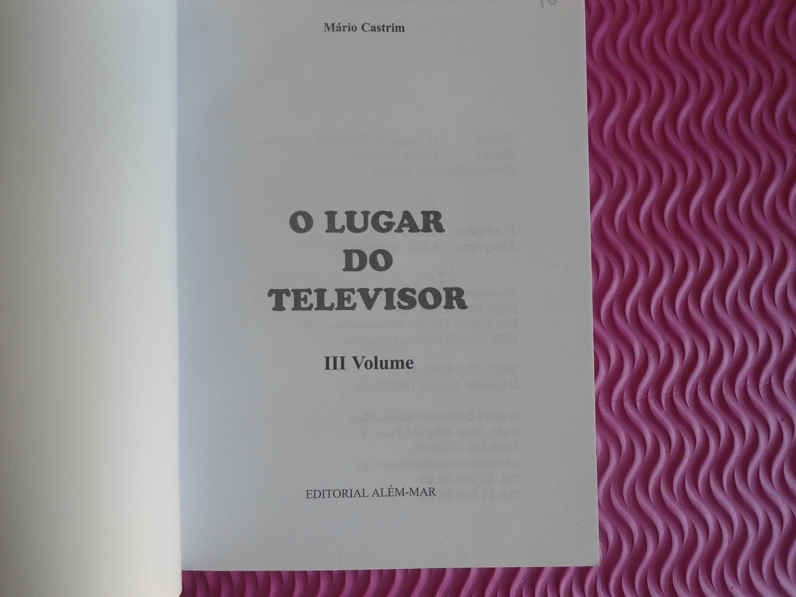 O Lugar do Televisor (III VOLUME) de Mário Castrim