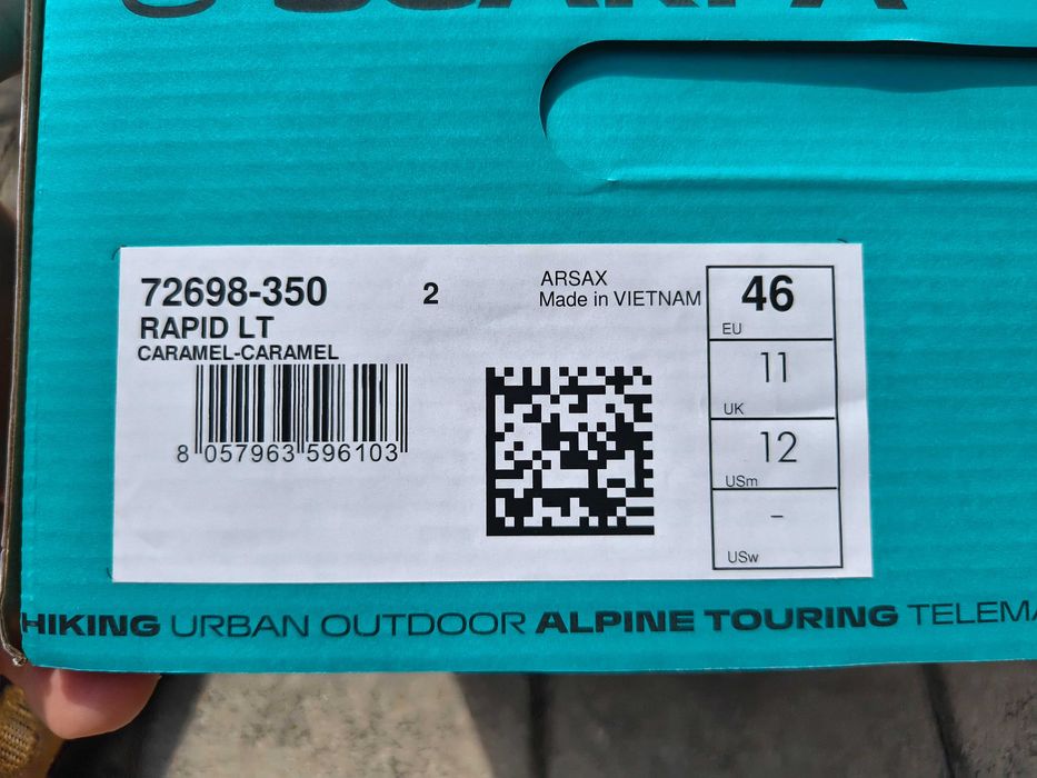 Buty Scarpa RAPID LT Caramel 46 wkładka 30 cm