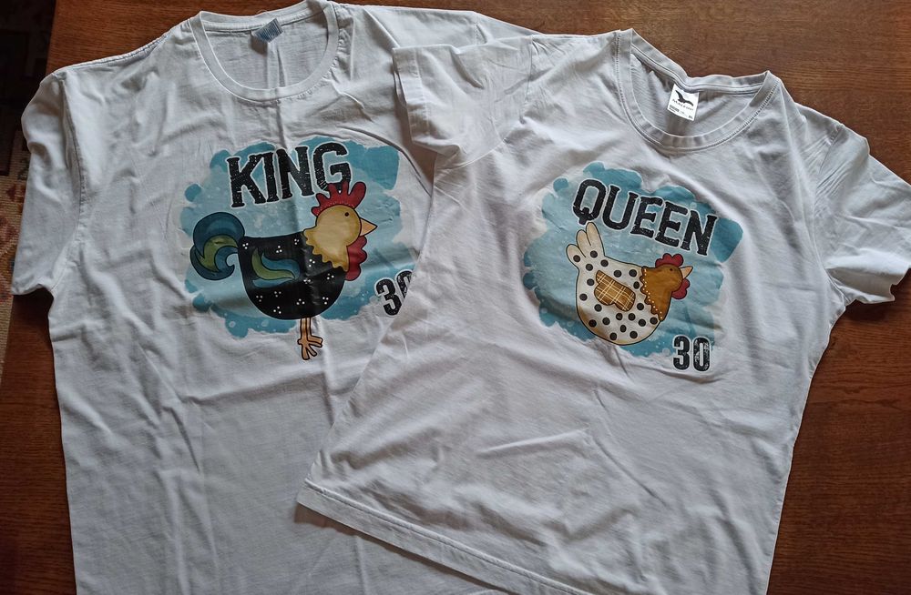 Śmieszne koszulki urodzinowe/rocznica "30" DWIE SZTUKI