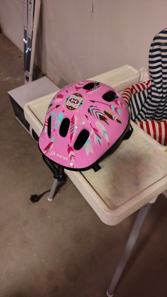 Kask rowerowy dla dziewczynki XS