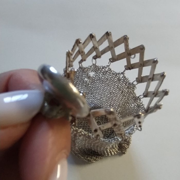 Bolsa porta moedas em prata