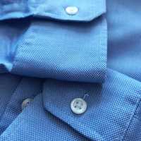niebieska męska koszula Marks&Spencer slim fit