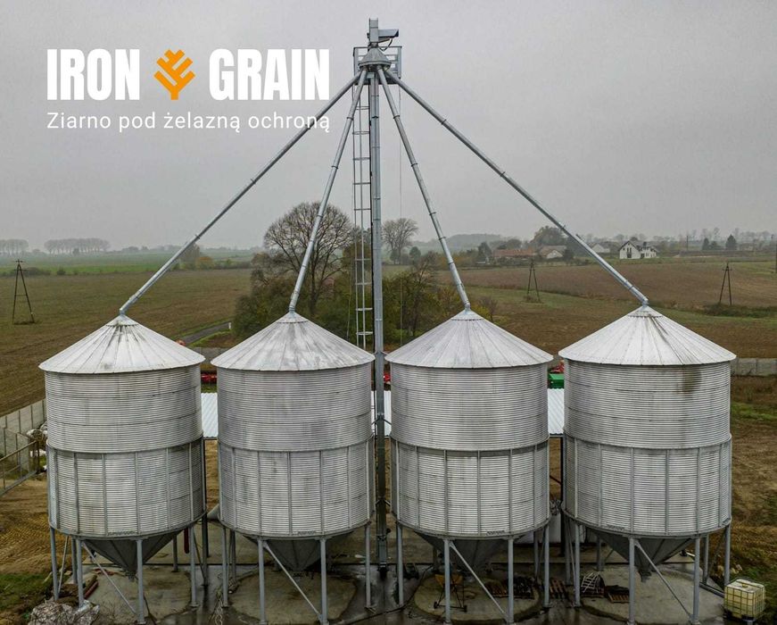 Silos Płaskodenny 200t 5,5m Silosy płaskodenne zbożowe Polskie