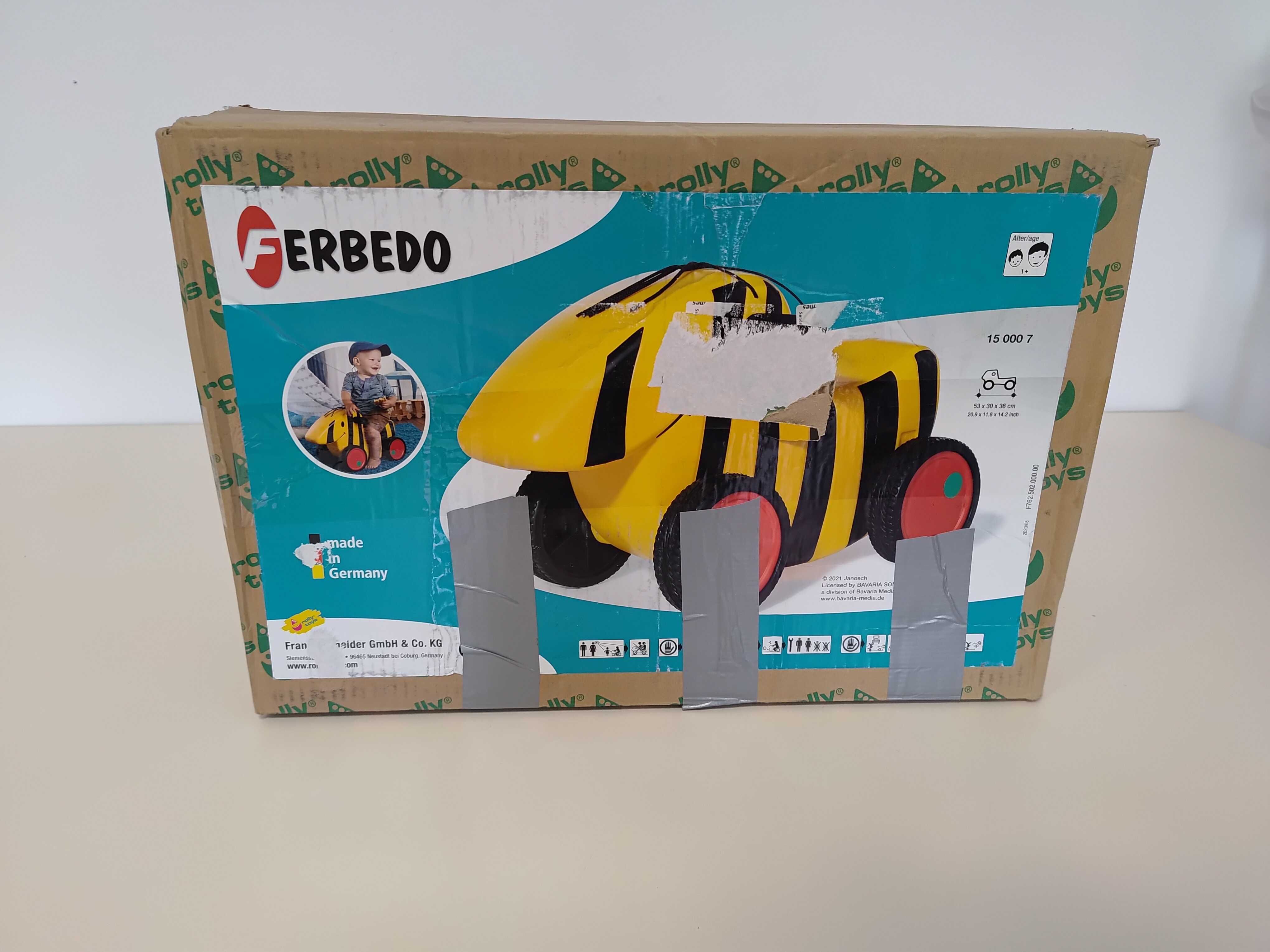 Jeździk odpychacz dla dzieci Rolly Toys tygrysek żółty/K