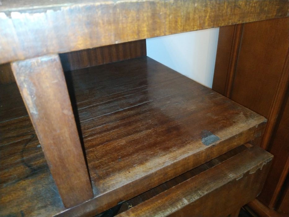 Stara Drewniana Komoda Szafka Nakastlik Fornir Art Deco Komoda PRL