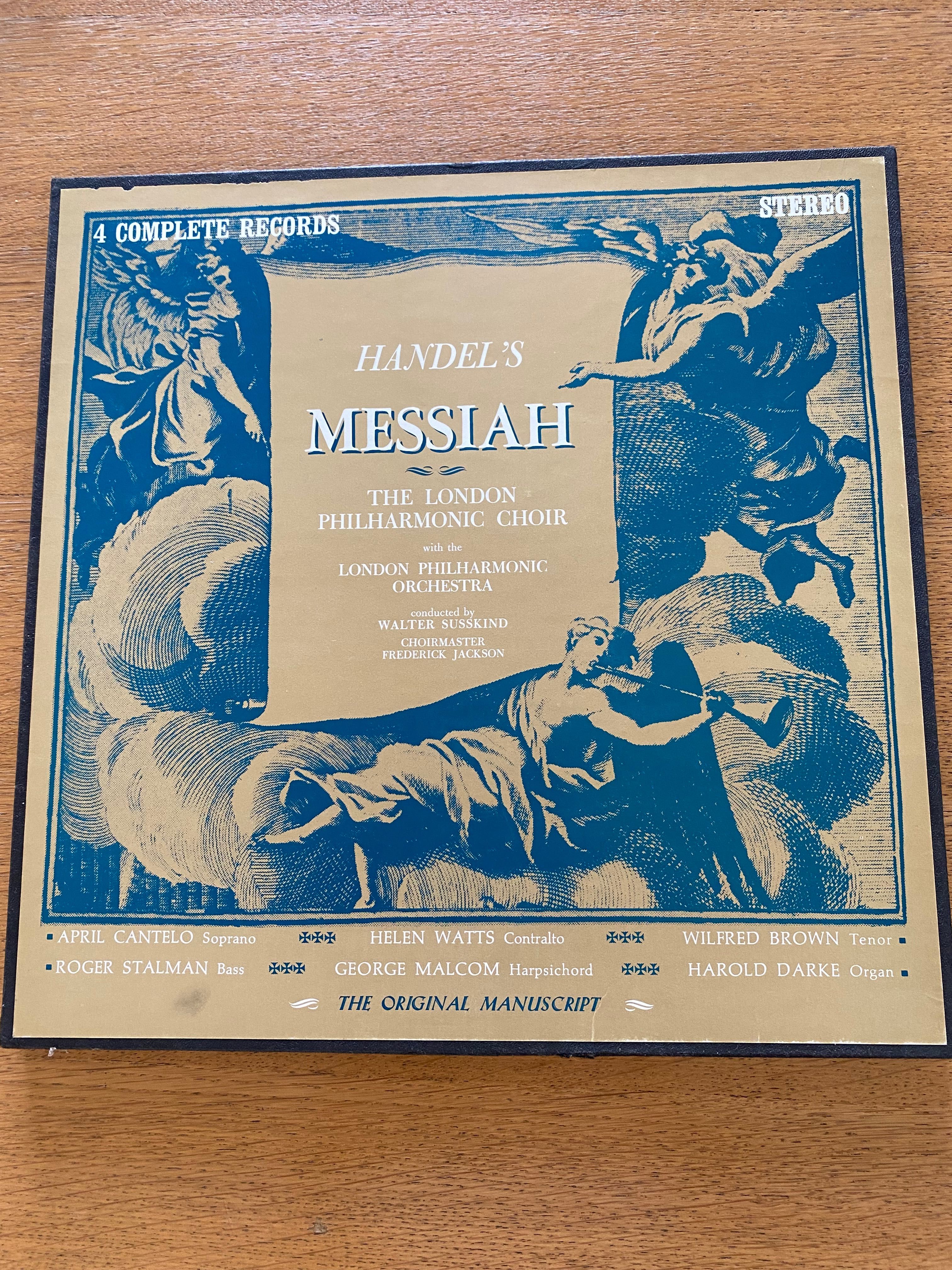 Handel’s Messiah caixa com 4 LP’s vinil