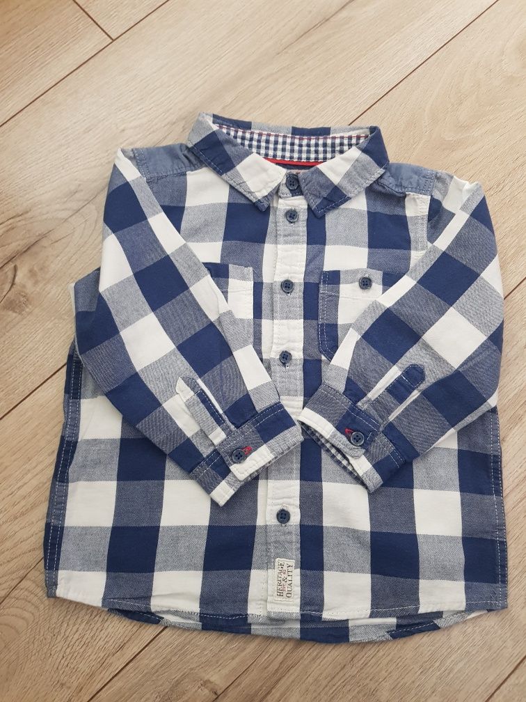 Koszula dziecięca w kratę H&M rozmiar 86