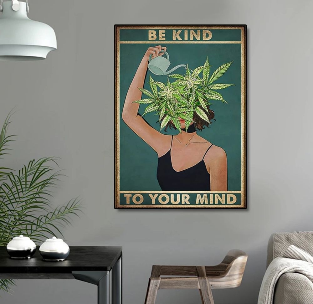 Wspaniały Plakat „Be Kind To Your Mind” - Zadbaj o Zdrowie Psychiczne!