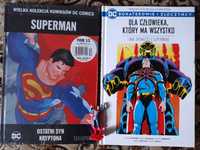 Bohaterowie i Złoczyńcy DC Superman dwa tomy + figurka Kinder