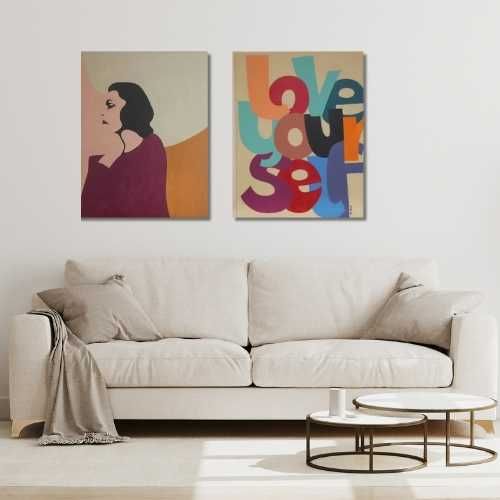 Quadro, pintura arte Original Minimalist Amália. 95cm x75cm by AlexA