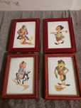 Quatro quadros com imagens do artista "Zé Penicheiro"