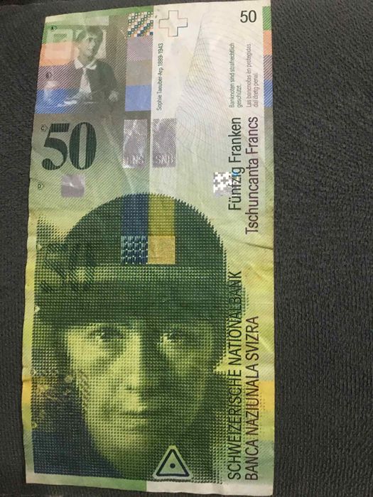 50frankow szwajcarskich banknot lata 90/2000