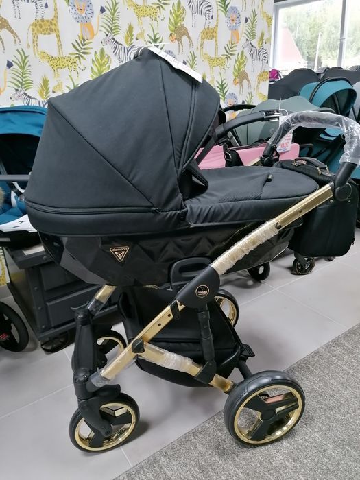 PROMOCYJNA Junama Diamond S-line 2w1 złoto-czarna NOWA z gwarancją