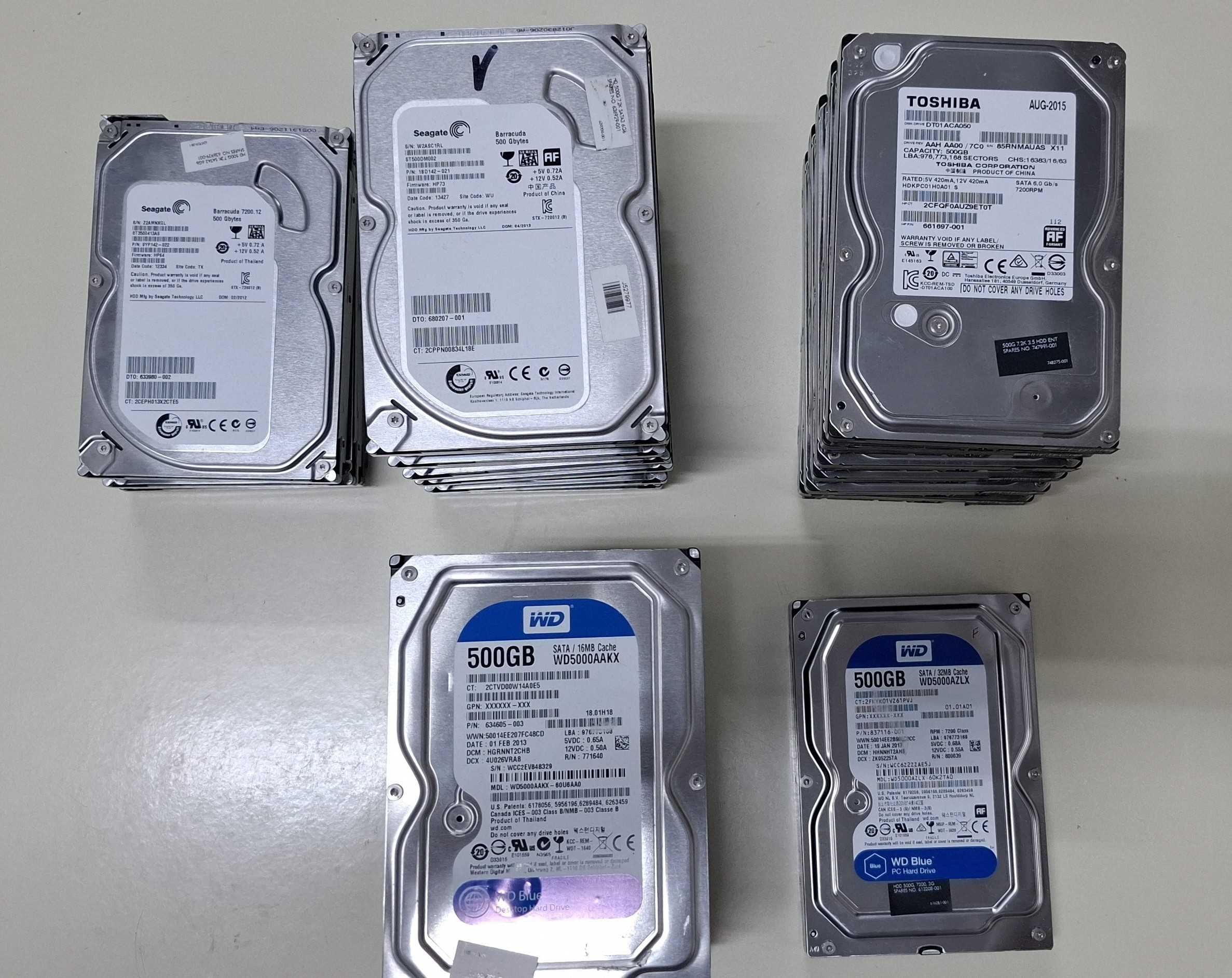 Discos rígidos Sata HDD 500Gb 3,5"