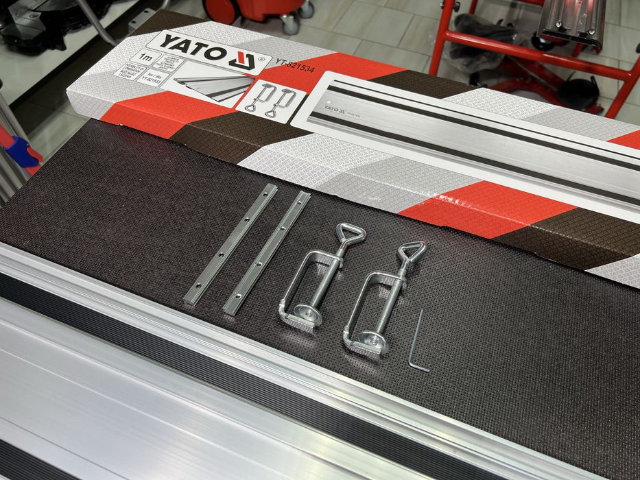 Направляющая шина YATO YT-821534 для пилы Алюминиевая 1 м  + струбцины