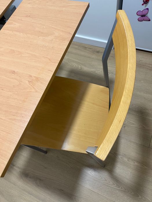 Mesa cozinha extensiva + 4 cadeira