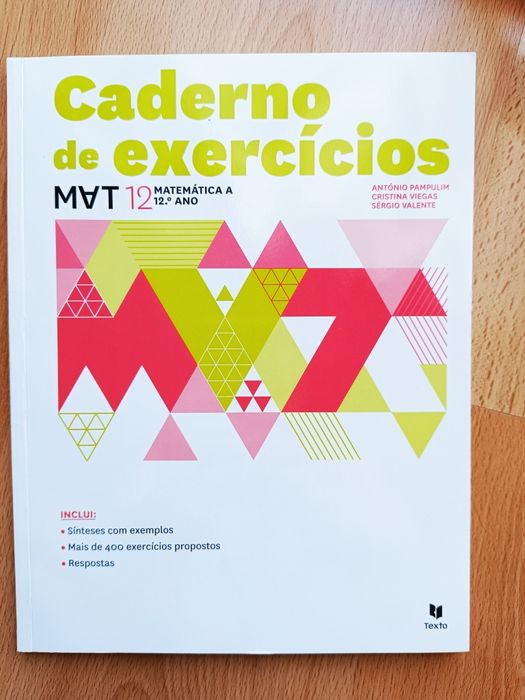 Caderno exercícios MAT 12 Matemática