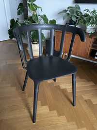 IKEA PS czarne krzesło loft dwie sztuki