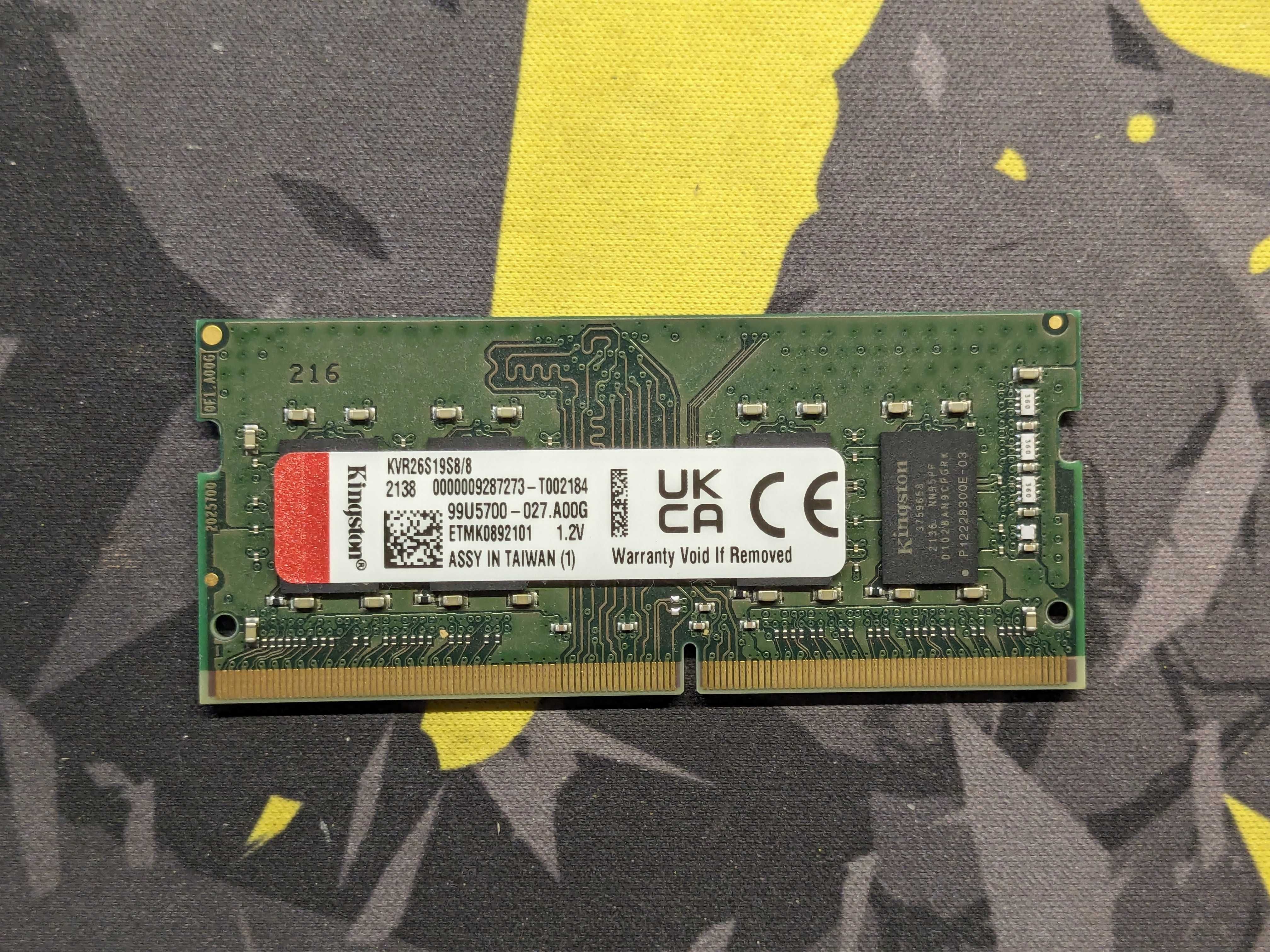Оперативна пам'ять для ноутбука Kingston DDR4 16ГБ (комплект 2х8GB)
