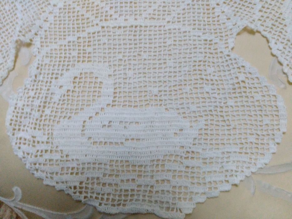 Toalha de renda para camilha