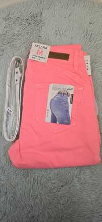 M.sara spodnie różowe bawełna 98% push up