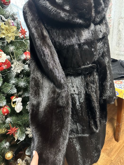 Норковая шуба 117 см длинна