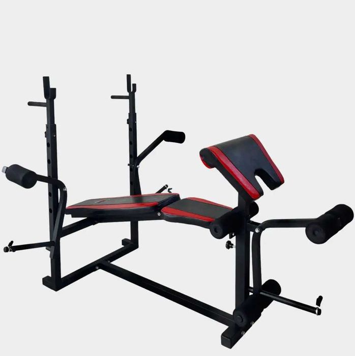 ‼️Скамья тренировочная WCG 0070 +Тяга+Приставка стотта + Набор 60 кг‼️