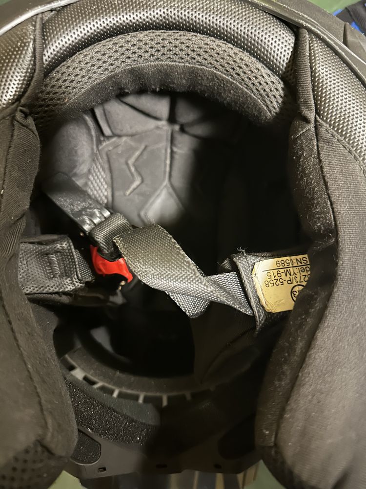 Kask motocyklowy cross gogle rekawice