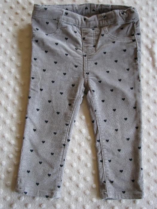 Spodenki spodnie dziewczęce H&M rozm. 80.