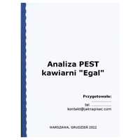 Analiza PEST kawiarni