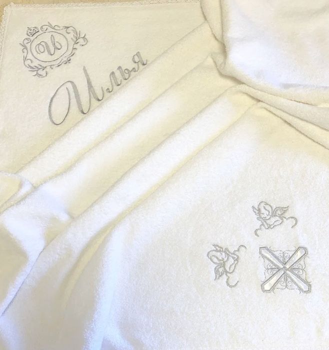 Тепленька крижма для хрещення , рушник для хрещення, для хрещених