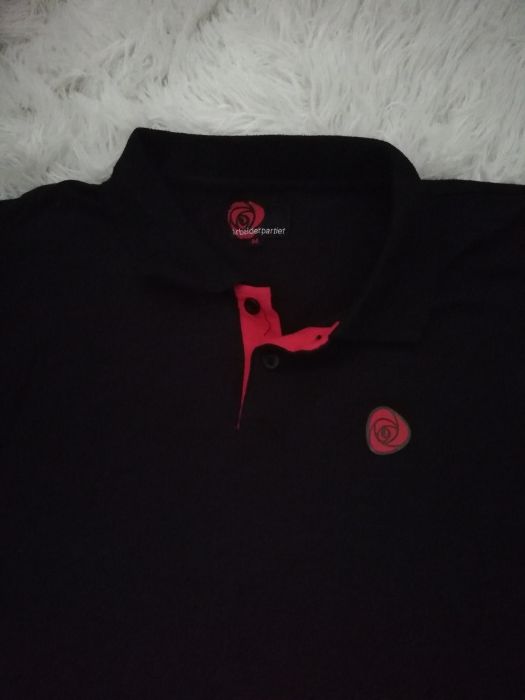 czarna M 38 ARBEINDERPARTIET koszulka czerwona tshirt polo M 38 czarna