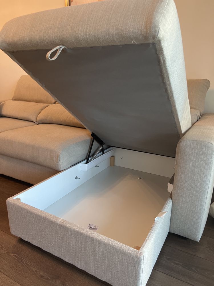 Sofá 3 lugares com chaise Long Ikea