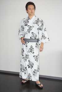 Мужская Юката Yukata Dragon & Tiger сделано в Японии размер M