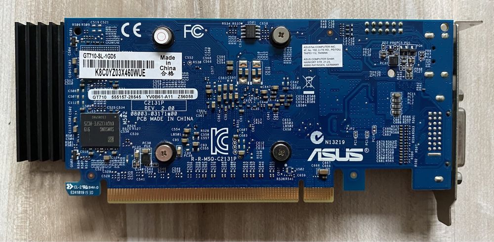 Відеокарта ASUS Silent Low Profile (LP) GT710 1gb DDR5 32bit - Обмін