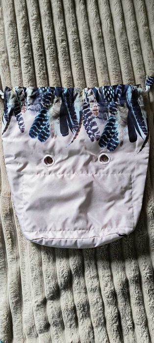 Torebka Obag mini rose smoke (z uchwytami i dwoma organizerami)