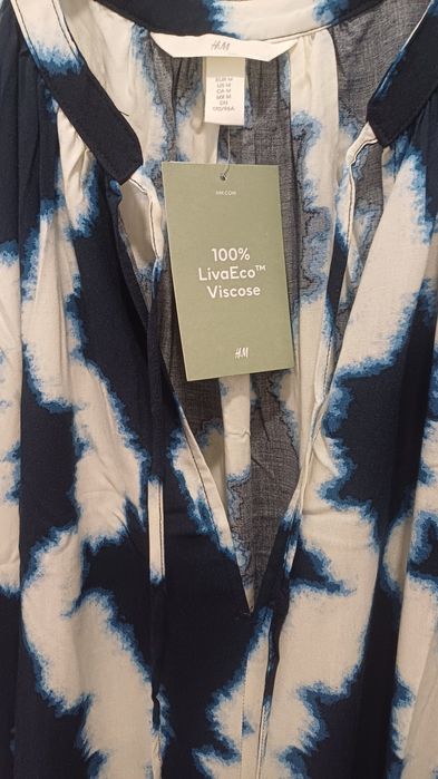 Vestido estampado da H&M (novo)-M