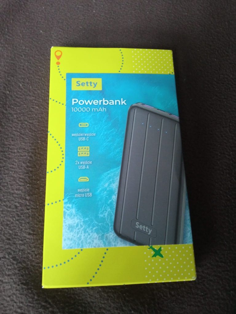 Powerbank nowy pojemność 10000mAh