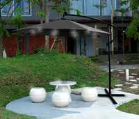 Rozkładany regulowany parasol ogrodowy 270cm LED -DARMOWA DOSTAWA