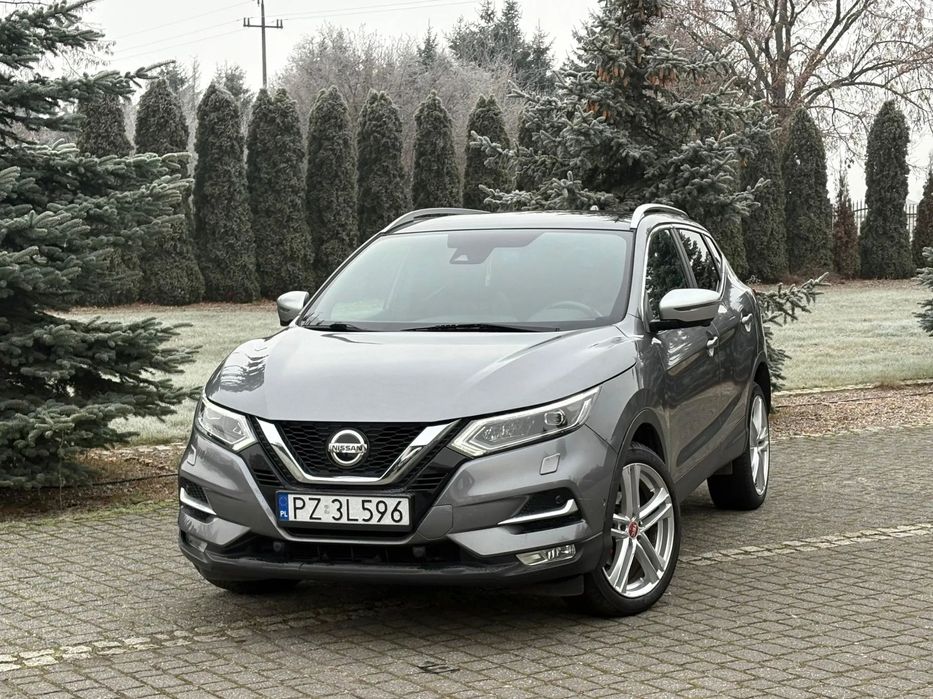 Nissan Qashqai LED Kamery360 BOSE Panorama Skórzane podgrz. fotele ASO 2xAlufelgi HAK