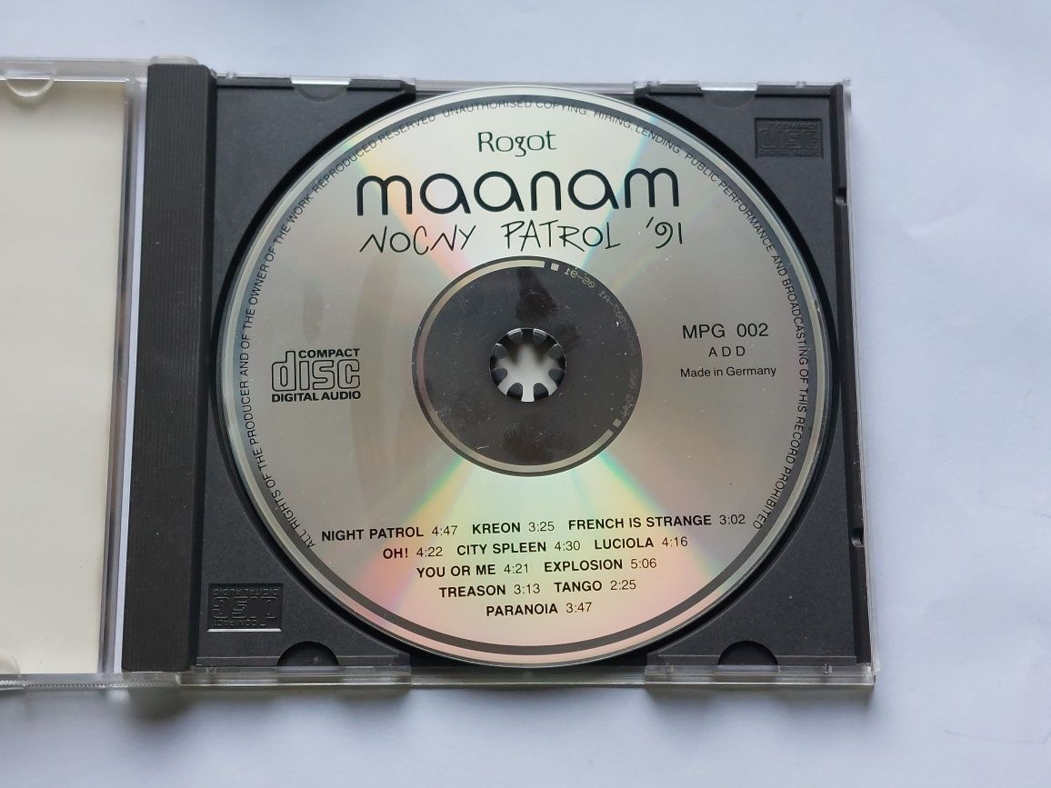 Maanam Nocny patrol '91 CD 1991 rok