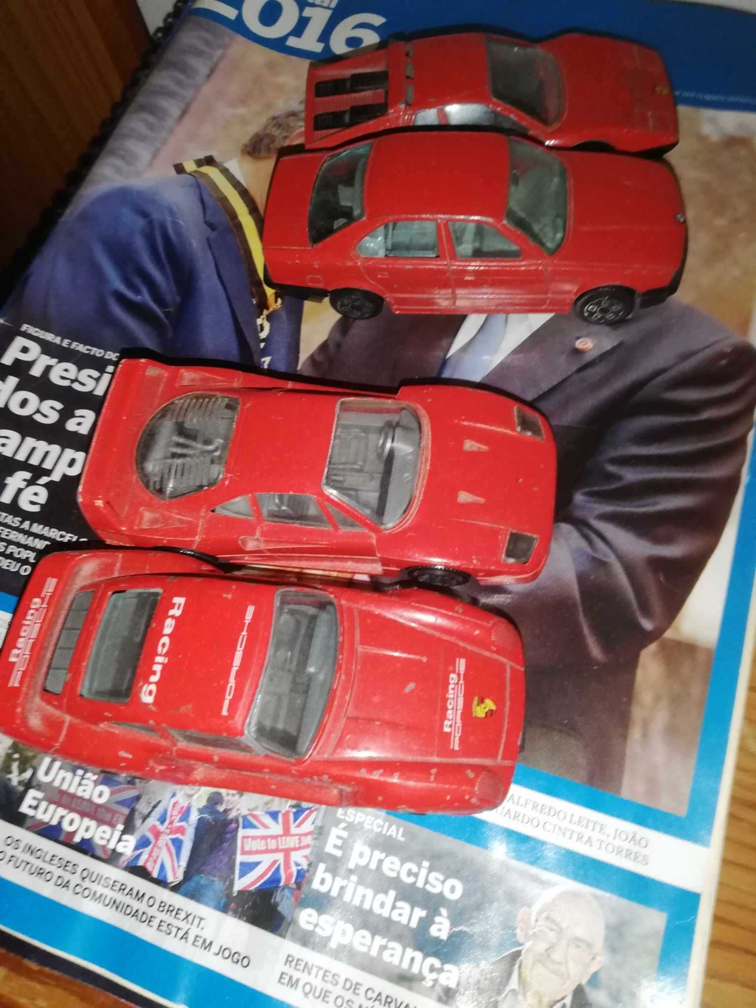 Miniaturas carros Ferrari, BMW e  Porsche